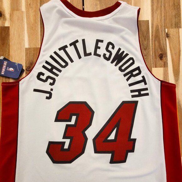 *SUPER RARE* Ray Allen (Jesus Shuttlesworth) - Miami Heat White Nickname Jersey - Picture 1 of 8
